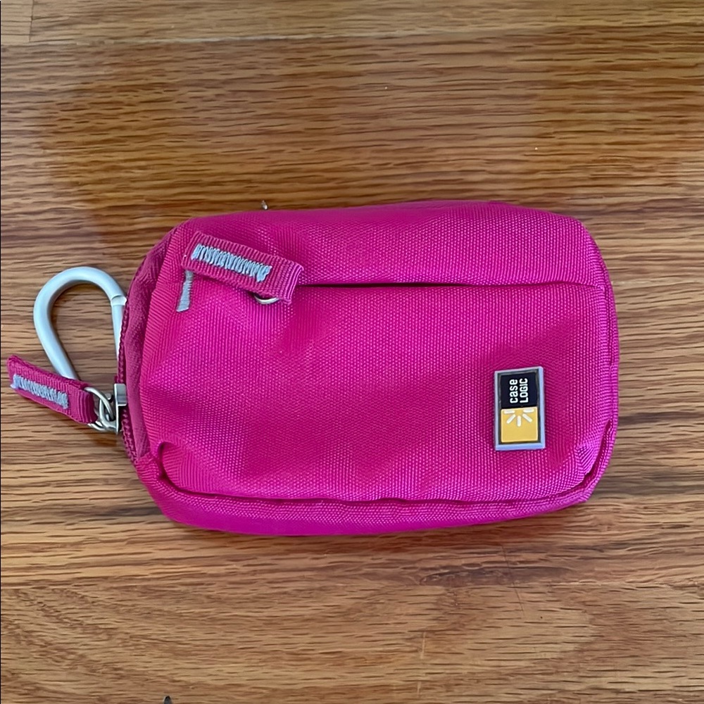 Pink Compact Case‎ with Carabiner